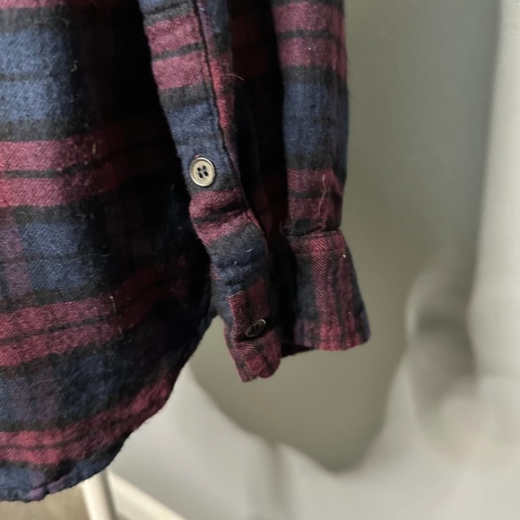 Melloday Stitch Fix Plaid Flannel Button Down Size Small - Picture 5 of 8